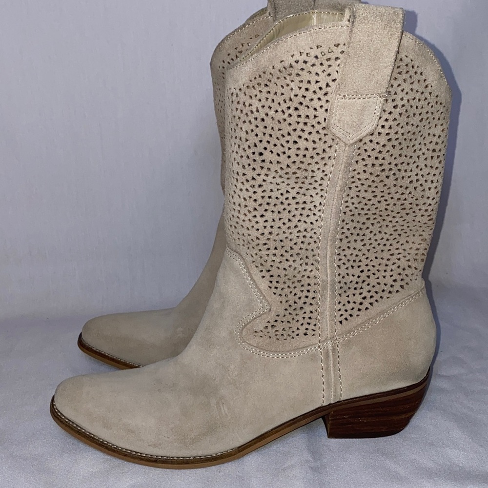 BCBGeneration Perforated Heeled Boots